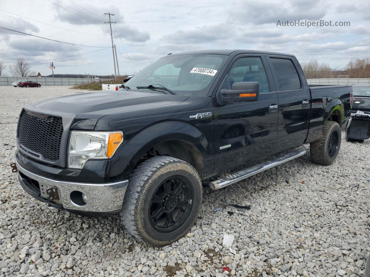 2011 Ford F150 Supercrew Black vin: 1FTFW1ET2BFB41346