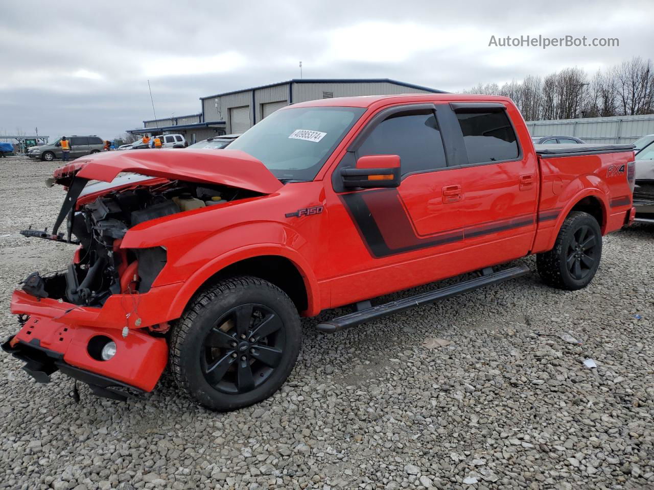 2014 Ford F150 Supercrew Красный vin: 1FTFW1ET2EFB11770