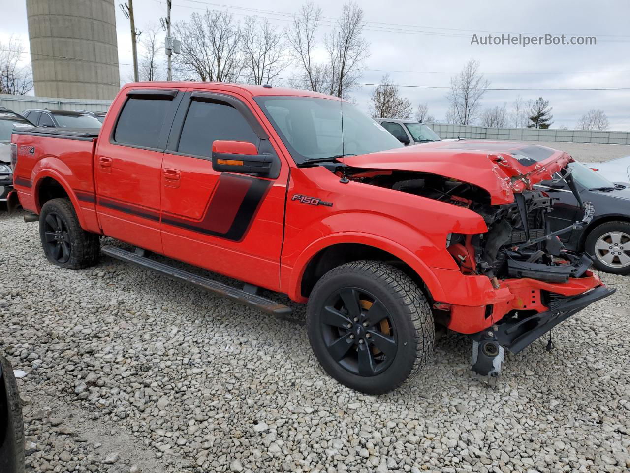 2014 Ford F150 Supercrew Красный vin: 1FTFW1ET2EFB11770