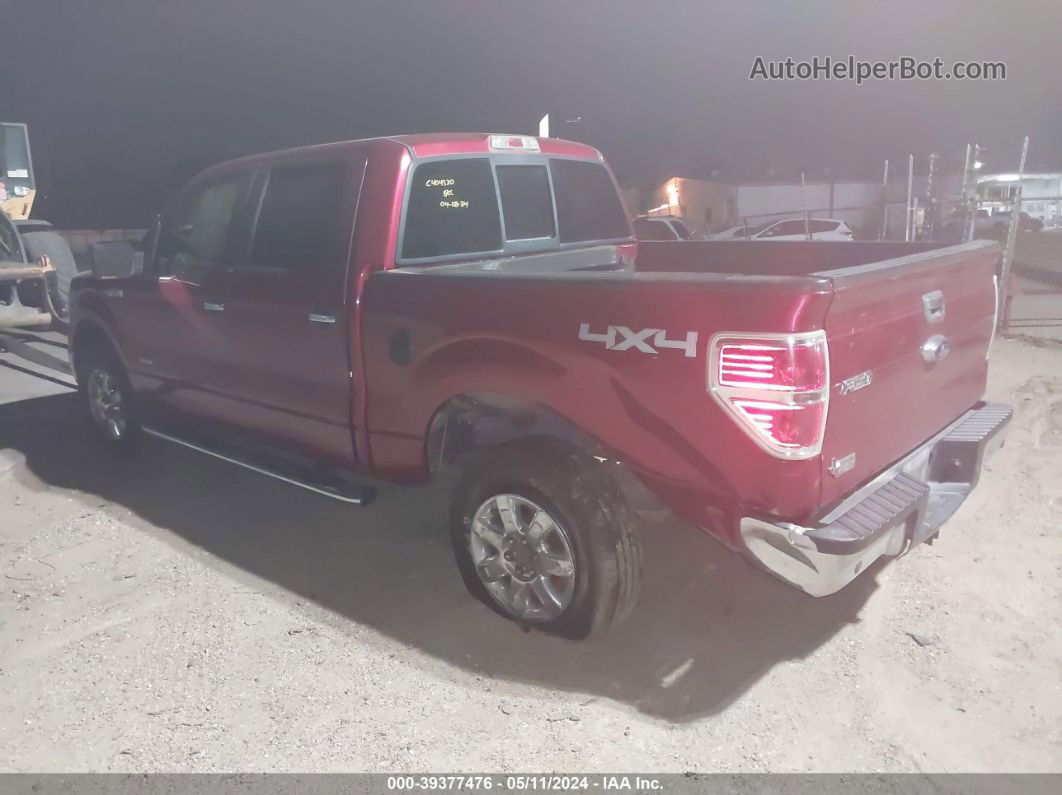 2014 Ford F-150 Xlt Red vin: 1FTFW1ET2EFC68893