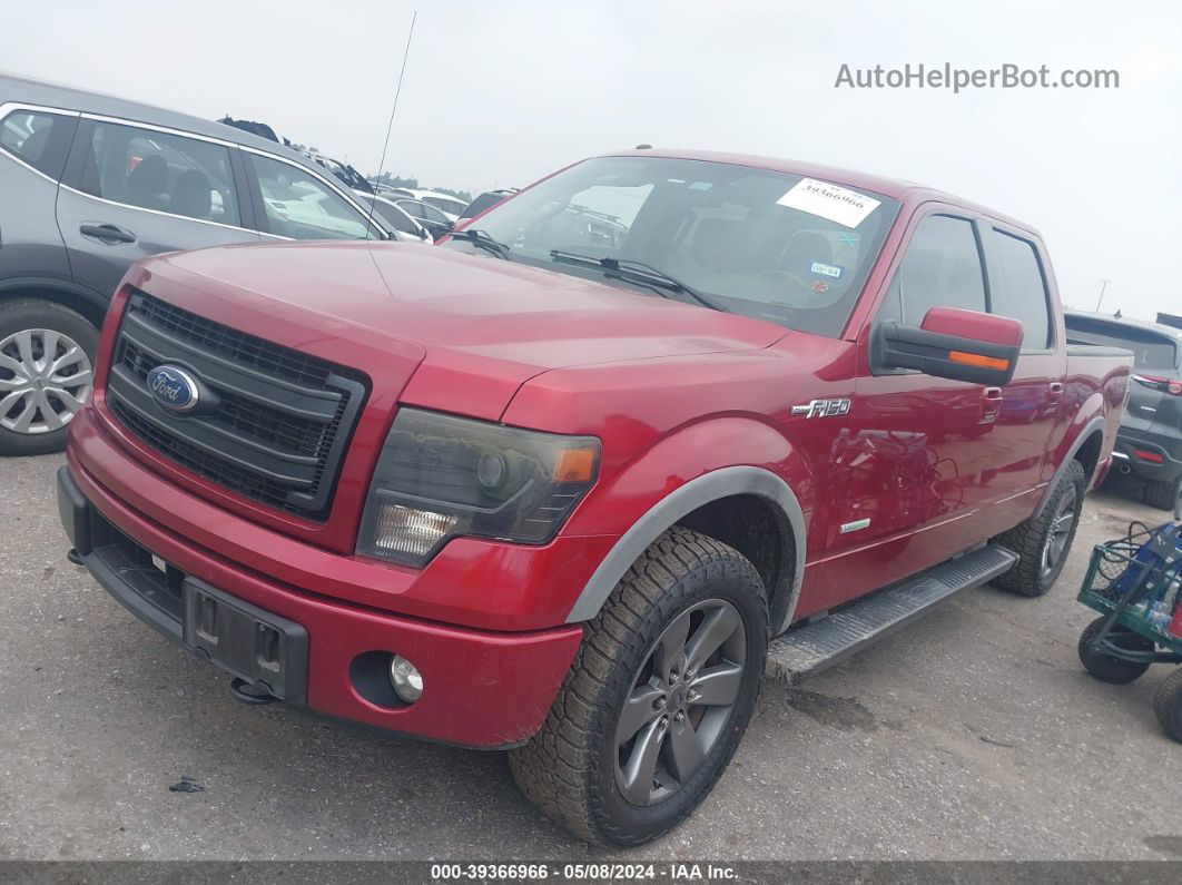 2014 Ford F-150 Fx4 Red vin: 1FTFW1ET2EFD08082