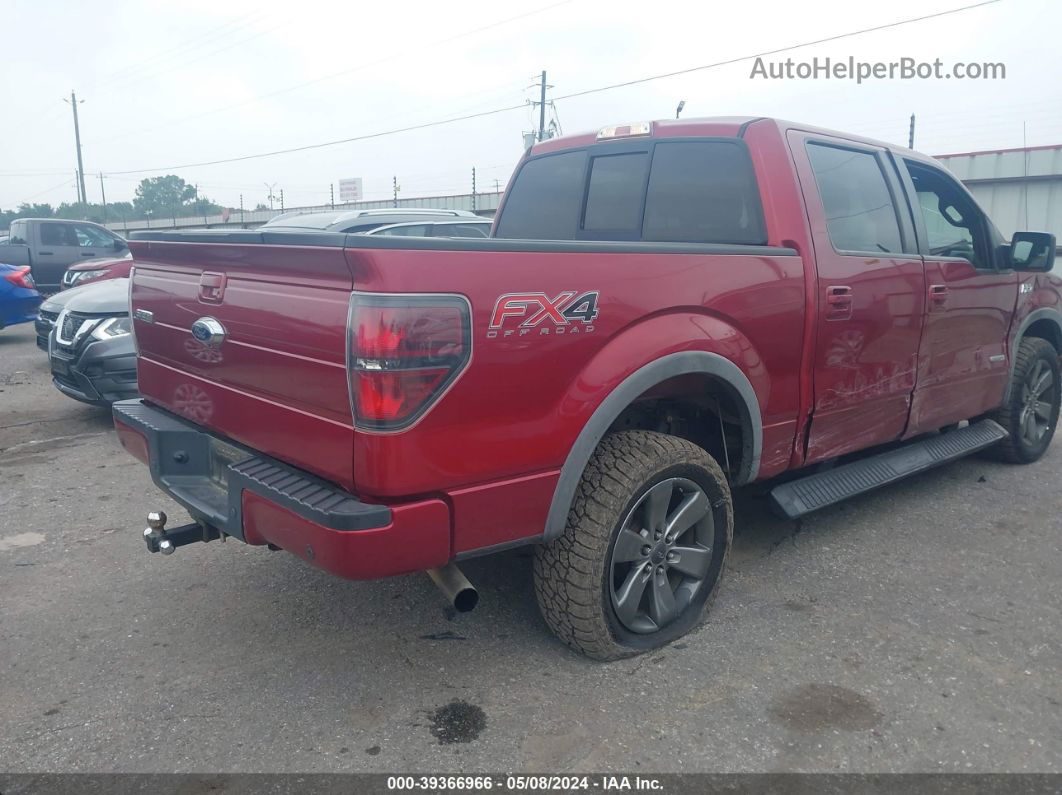 2014 Ford F-150 Fx4 Red vin: 1FTFW1ET2EFD08082