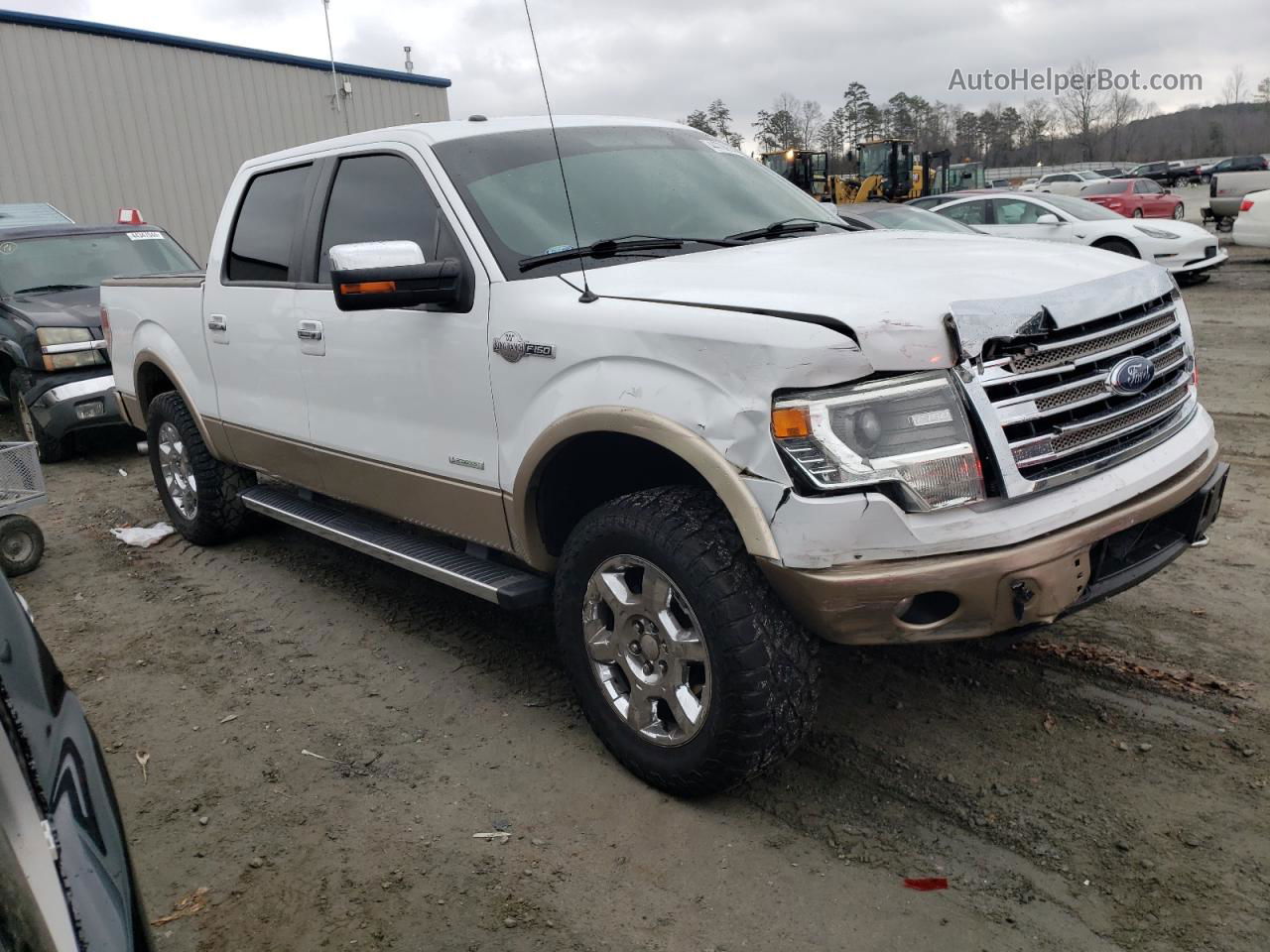 2014 Ford F150 Supercrew Белый vin: 1FTFW1ET2EKF32248