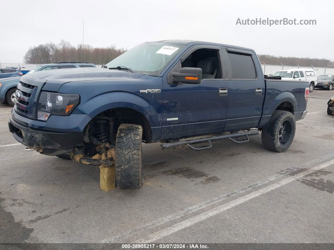 2014 Ford F-150 Xlt Blue vin: 1FTFW1ET2EKG49070