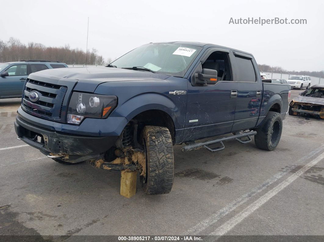 2014 Ford F-150 Xlt Blue vin: 1FTFW1ET2EKG49070