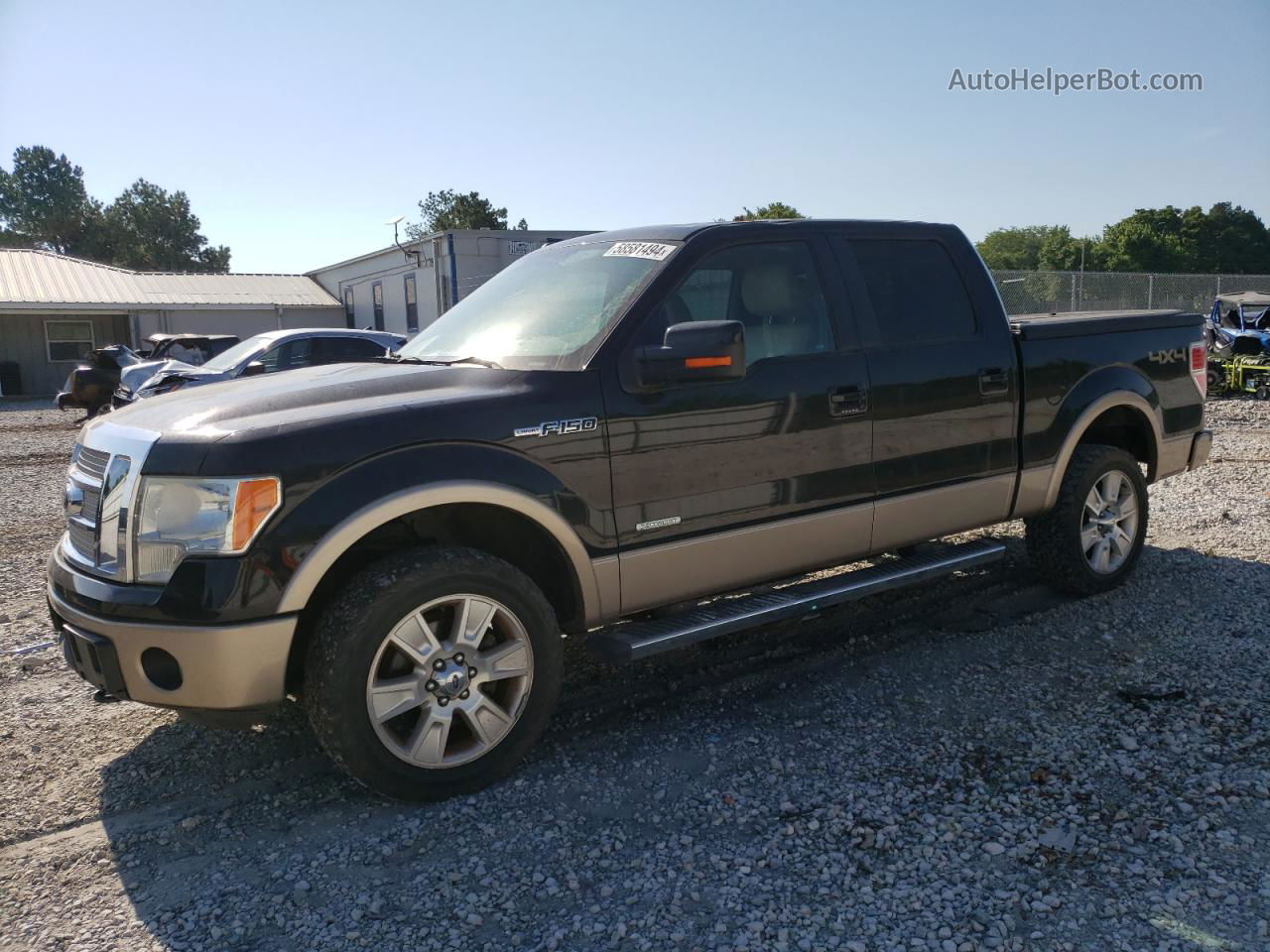 2011 Ford F150 Supercrew Black vin: 1FTFW1ET3BFA58346