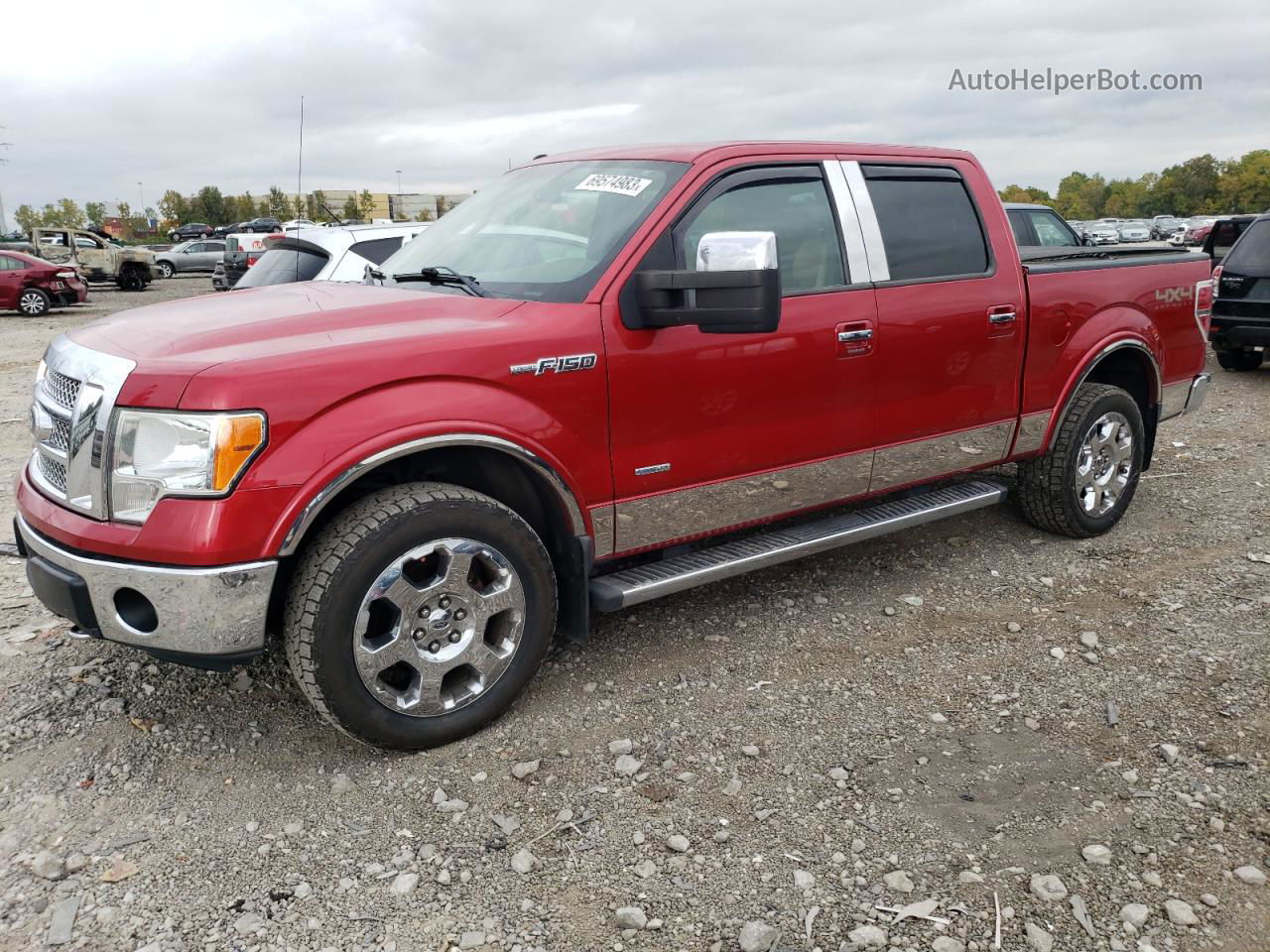 2011 Ford F150 Supercrew Красный vin: 1FTFW1ET3BFA98958