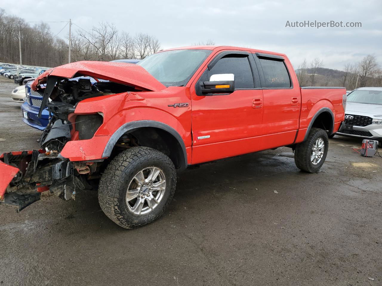 2011 Ford F150 Supercrew Red vin: 1FTFW1ET3BFC37129