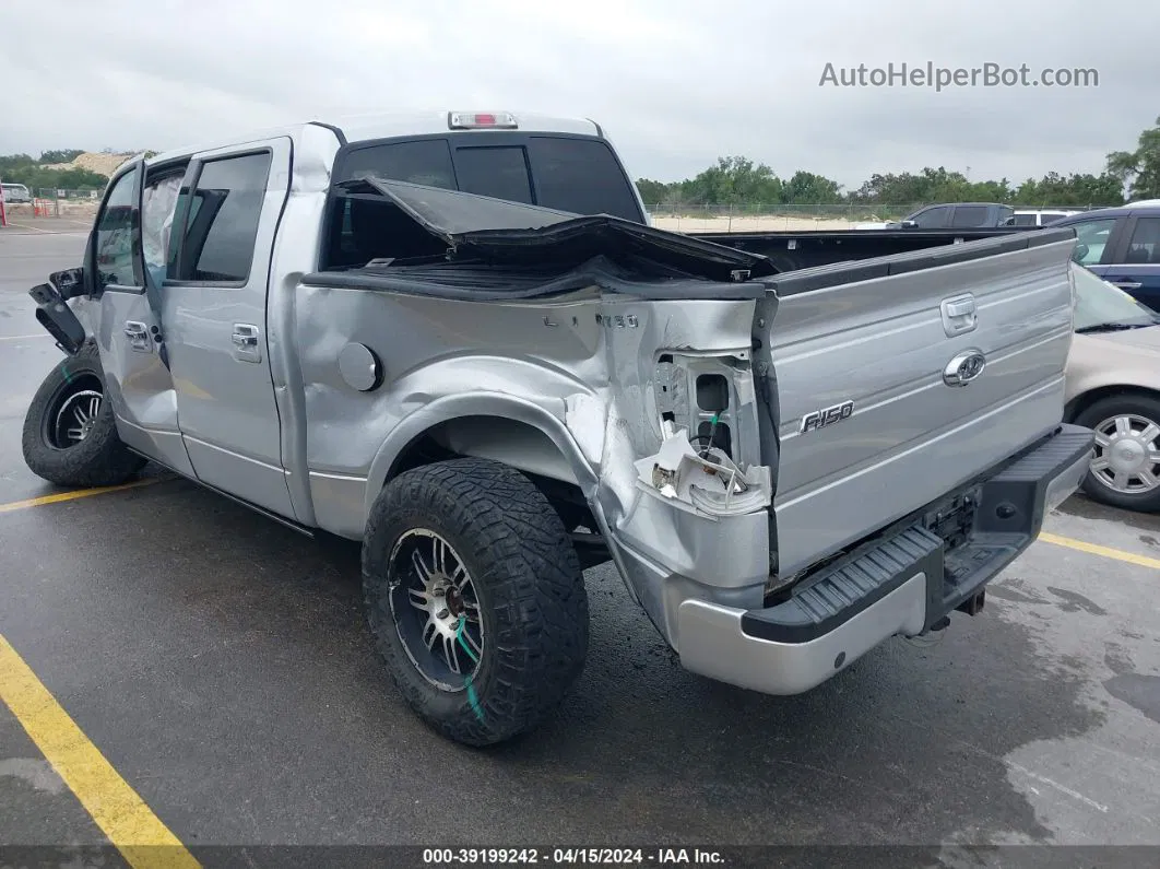 2014 Ford F-150 Limited Silver vin: 1FTFW1ET3EFA37744