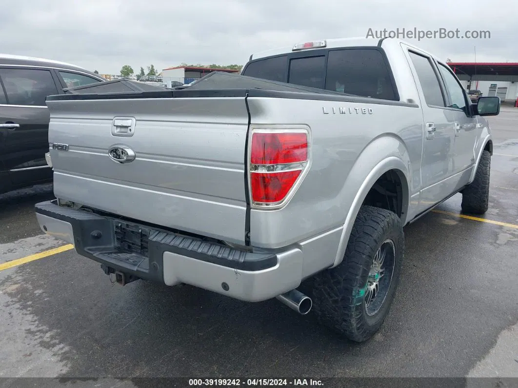 2014 Ford F-150 Limited Silver vin: 1FTFW1ET3EFA37744