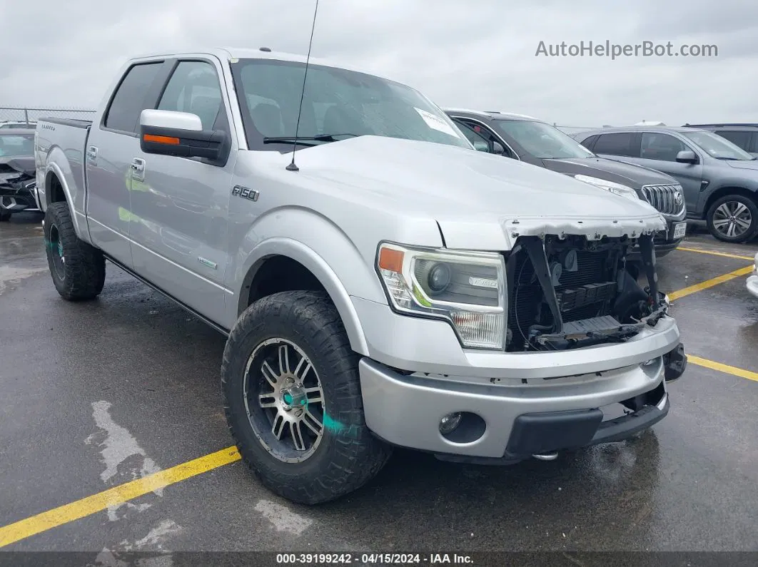 2014 Ford F-150 Limited Silver vin: 1FTFW1ET3EFA37744