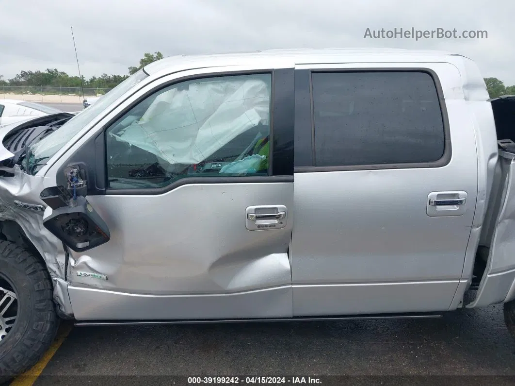 2014 Ford F-150 Limited Silver vin: 1FTFW1ET3EFA37744