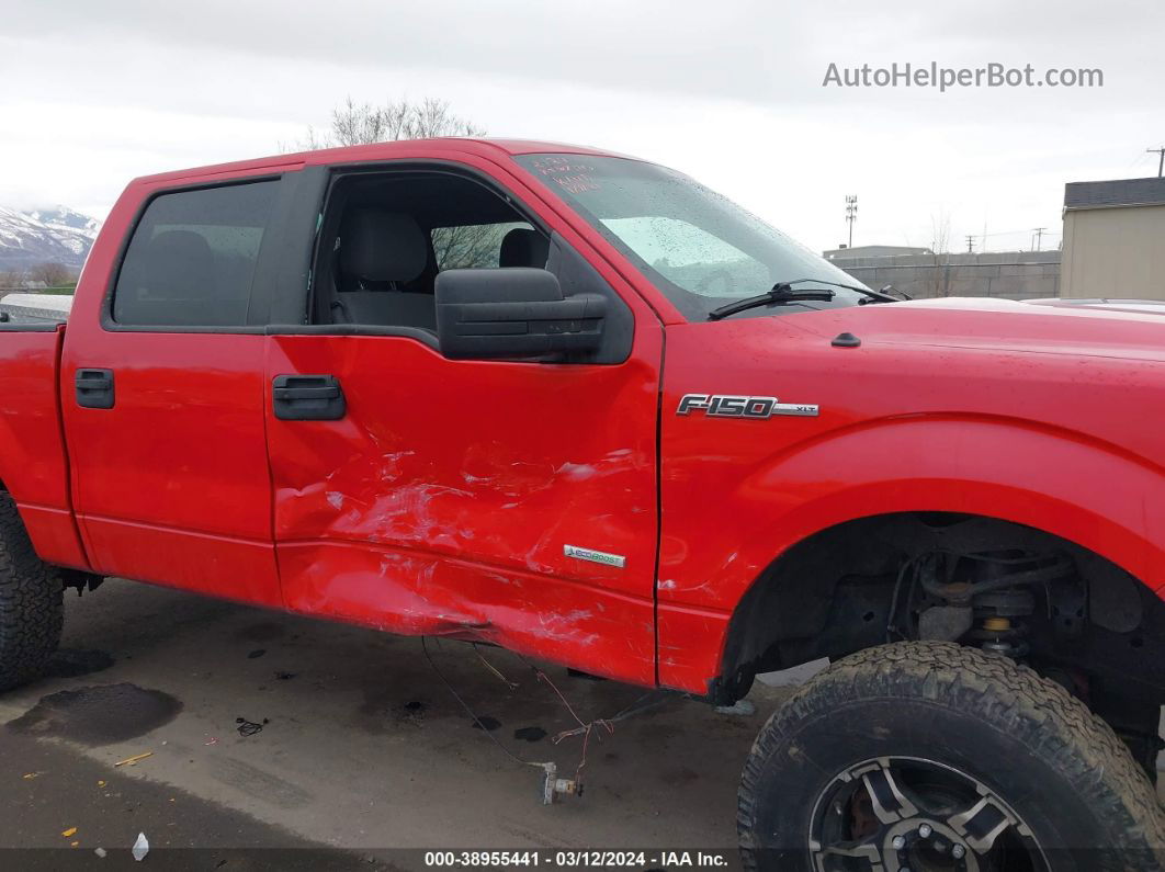 2014 Ford F-150 Xlt Red vin: 1FTFW1ET3EKE09848