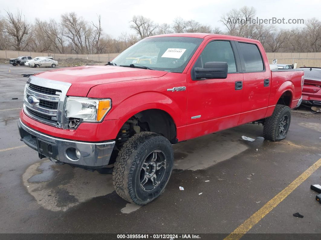 2014 Ford F-150 Xlt Red vin: 1FTFW1ET3EKE09848