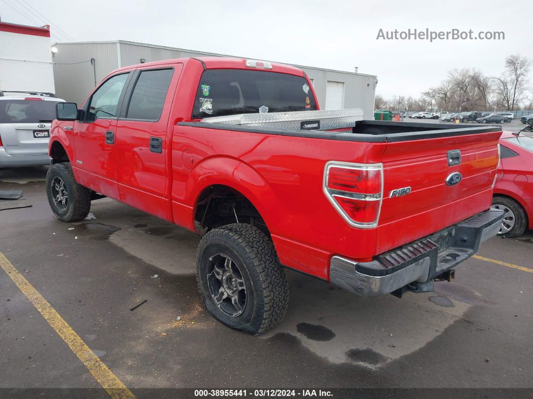 2014 Ford F-150 Xlt Red vin: 1FTFW1ET3EKE09848