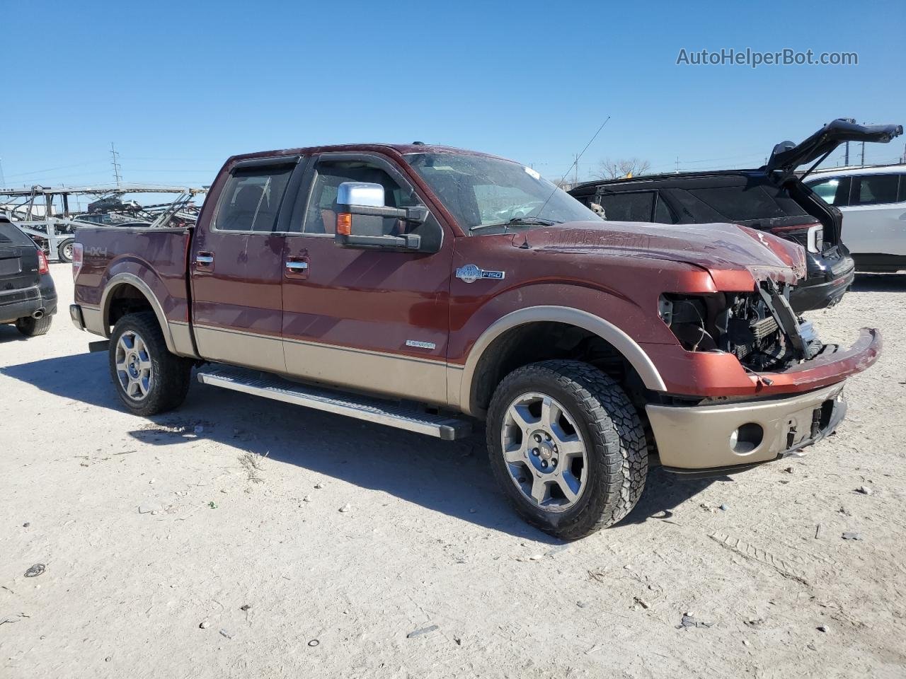 2014 Ford F150 Supercrew Red vin: 1FTFW1ET3EKE83187