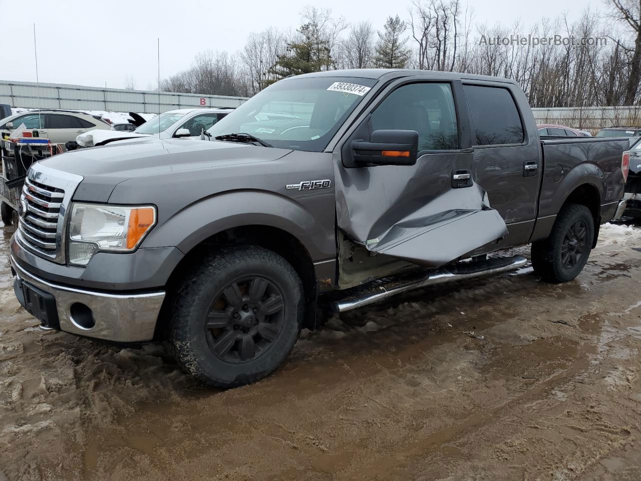 2011 Ford F150 Supercrew Gray vin: 1FTFW1ET4BFC96447