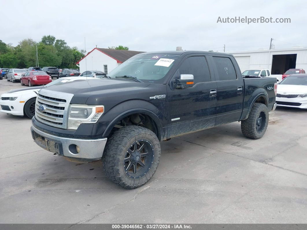 2014 Ford F-150 Lariat Black vin: 1FTFW1ET4EKF67261