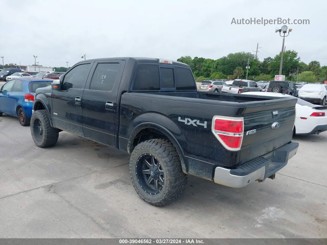 2014 Ford F-150 Lariat Black vin: 1FTFW1ET4EKF67261