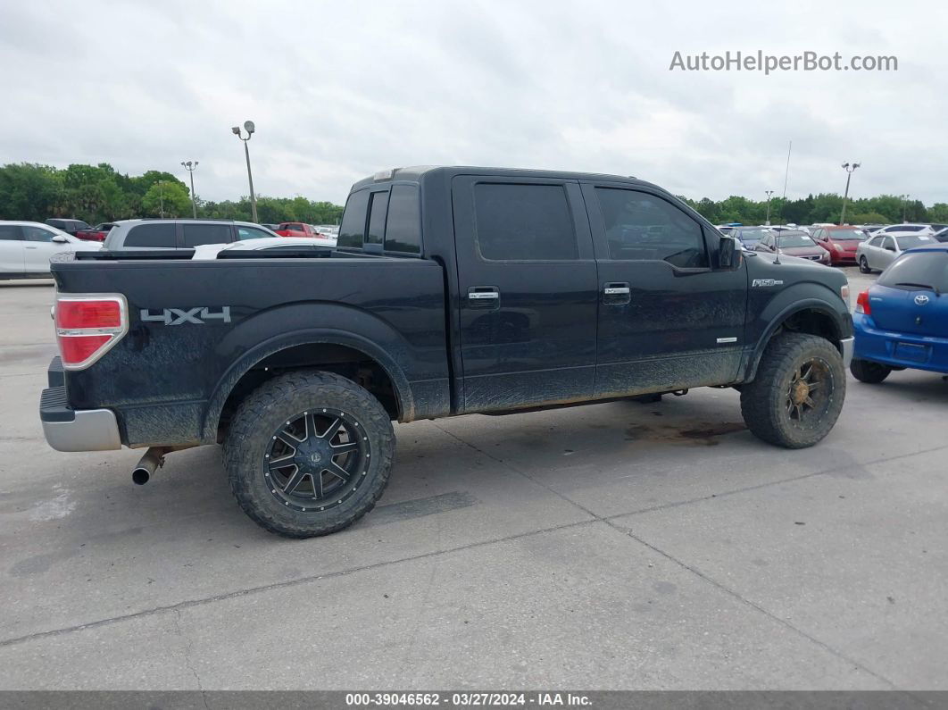 2014 Ford F-150 Lariat Black vin: 1FTFW1ET4EKF67261