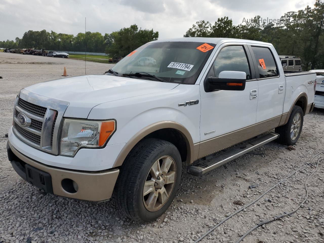 2011 Ford F150 Supercrew White vin: 1FTFW1ET5BFD26667