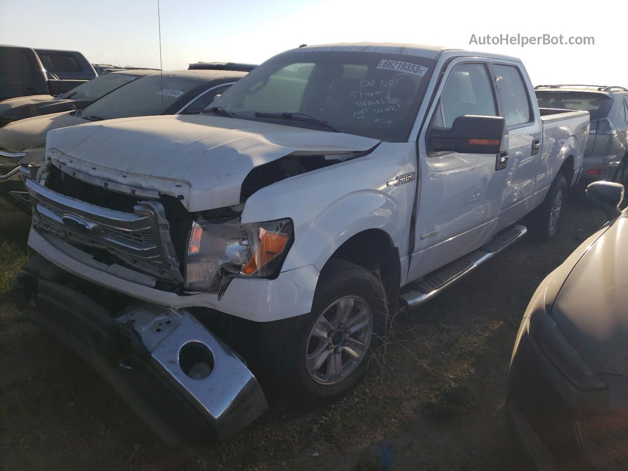 2014 Ford F150 Supercrew White vin: 1FTFW1ET5EFA20976