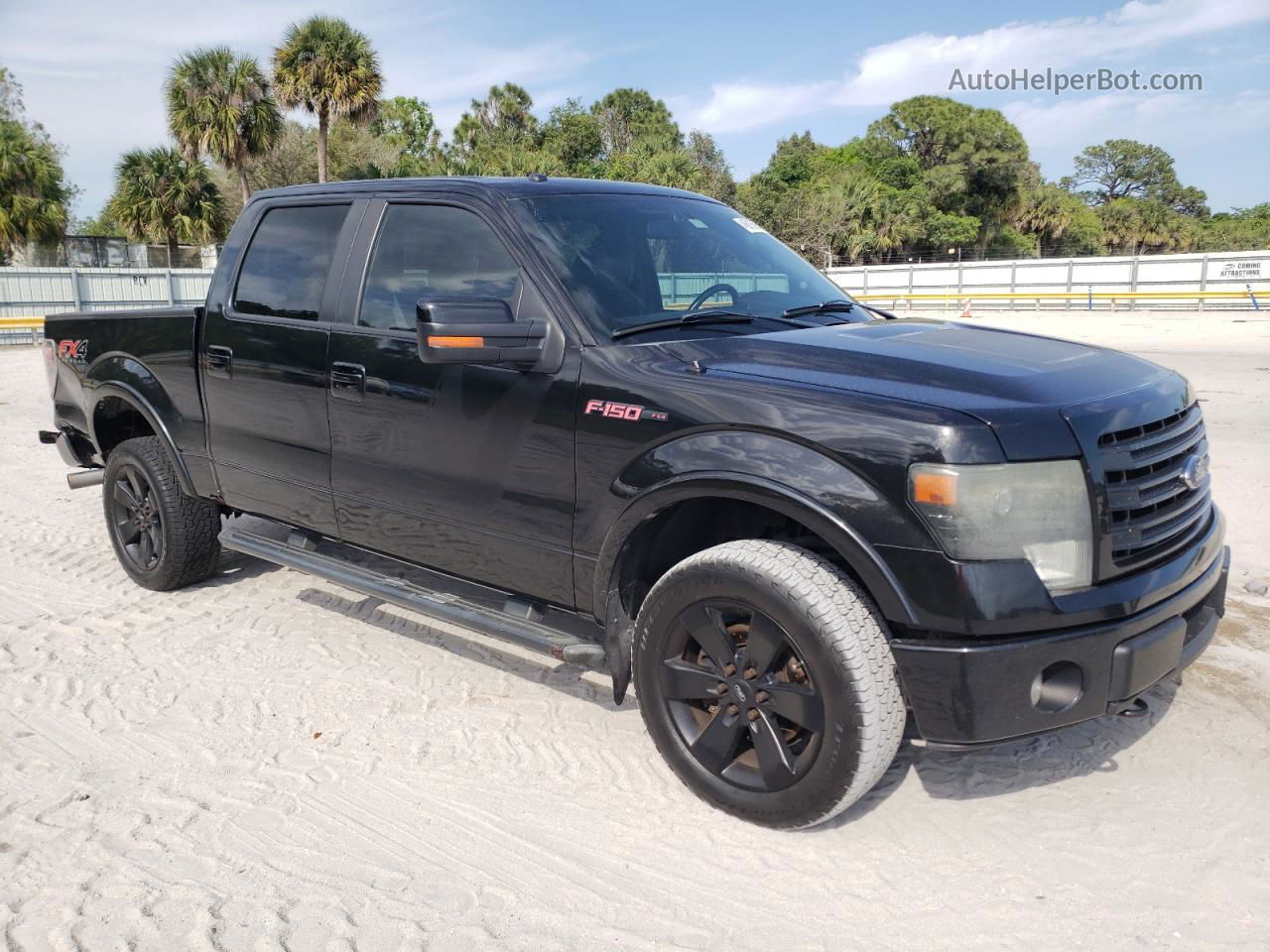 2014 Ford F150 Supercrew Черный vin: 1FTFW1ET5EFC45656