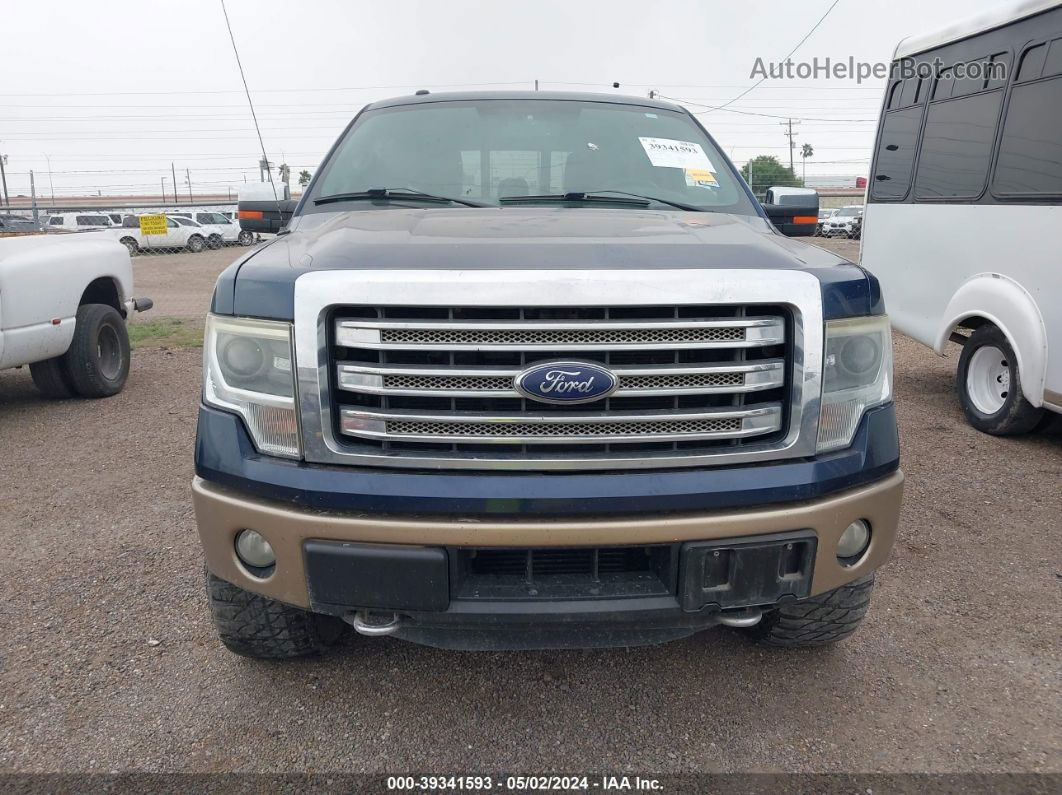 2014 Ford F-150 Lariat Синий vin: 1FTFW1ET5EKE20477