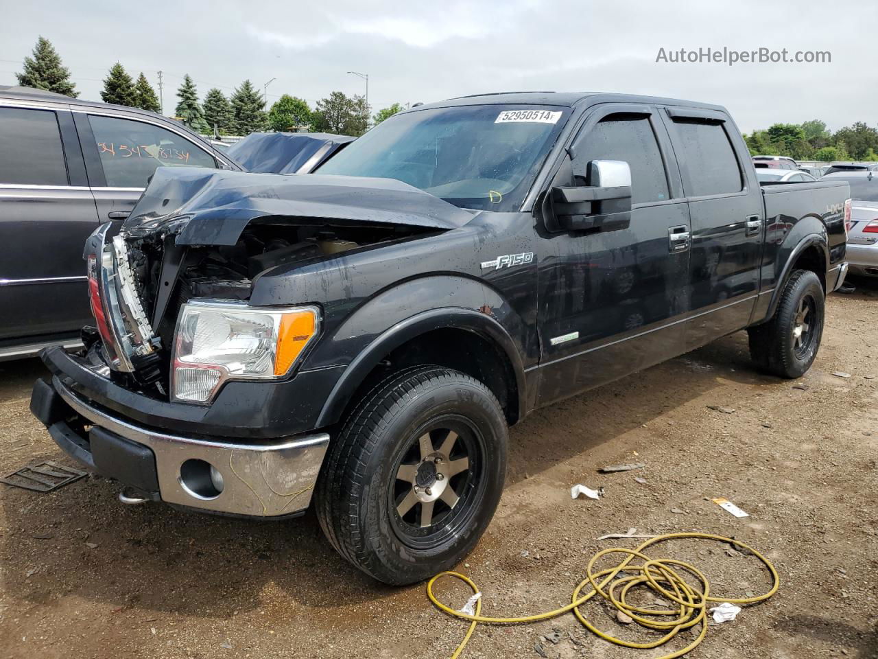 2011 Ford F150 Supercrew Black vin: 1FTFW1ET6BFB22881