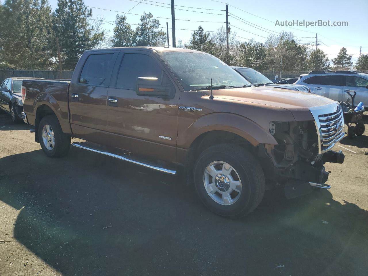 2011 Ford F150 Supercrew Brown vin: 1FTFW1ET7BFC18891