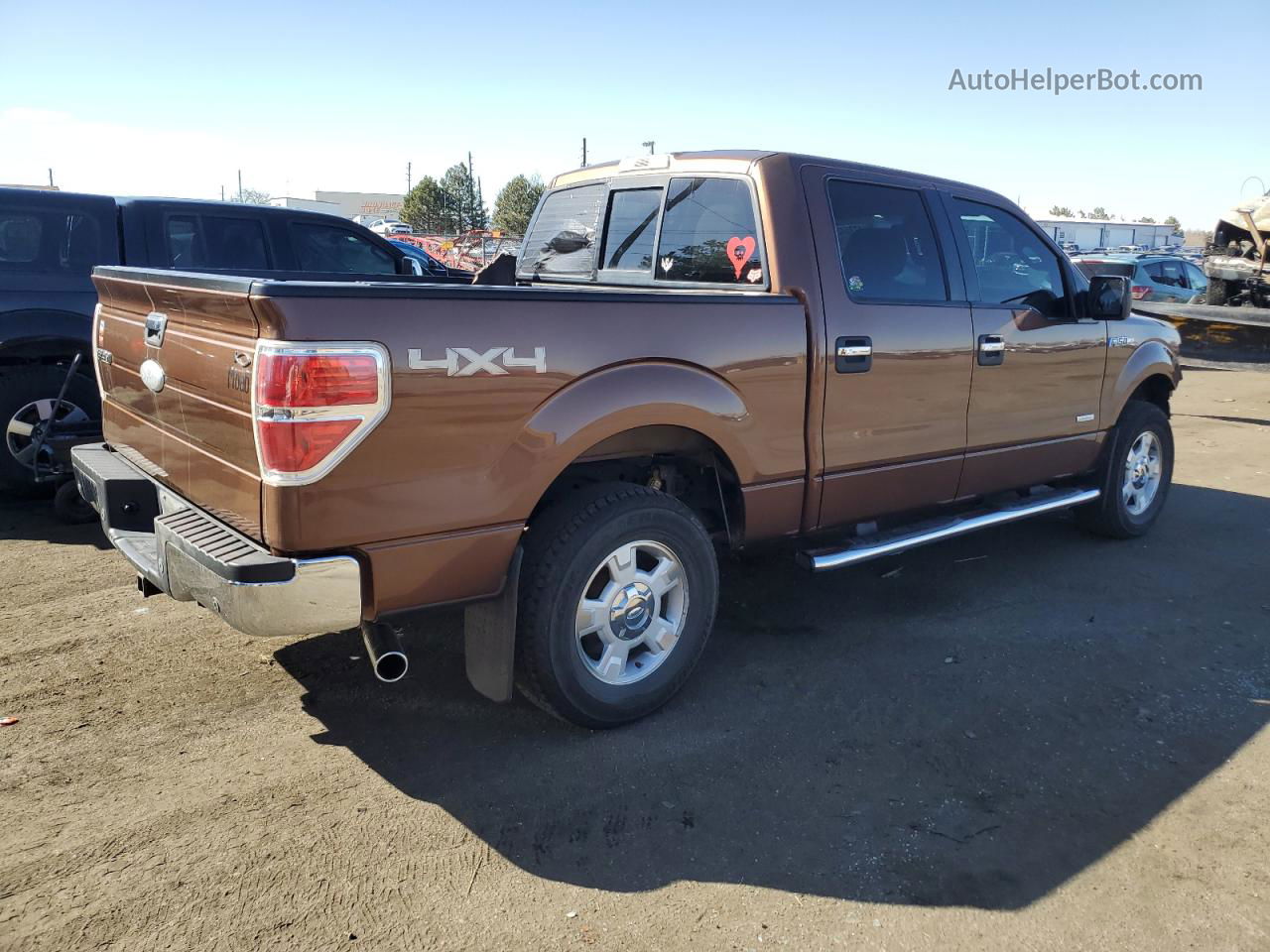 2011 Ford F150 Supercrew Brown vin: 1FTFW1ET7BFC18891