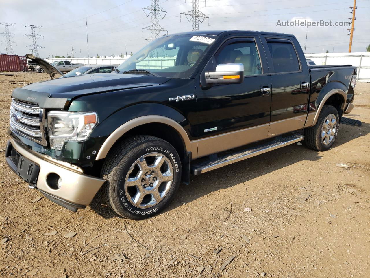 2014 Ford F150 Supercrew Green vin: 1FTFW1ET7EFA26066