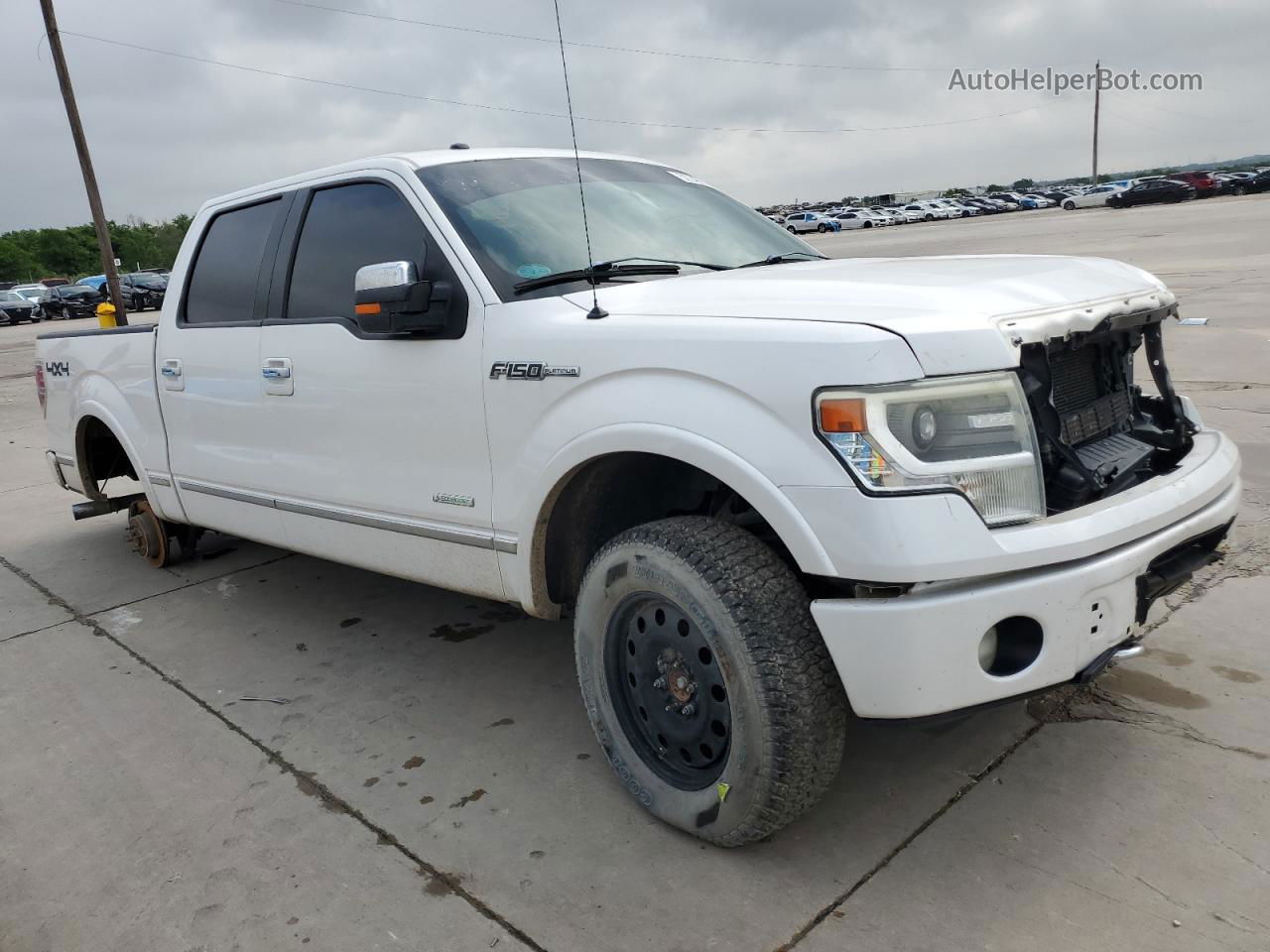 2014 Ford F150 Supercrew White vin: 1FTFW1ET7EFA37391