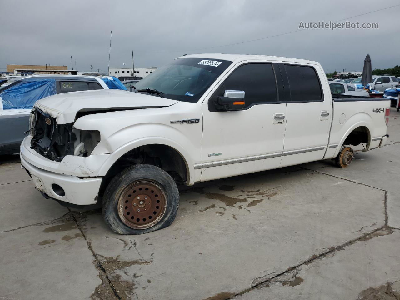 2014 Ford F150 Supercrew White vin: 1FTFW1ET7EFA37391