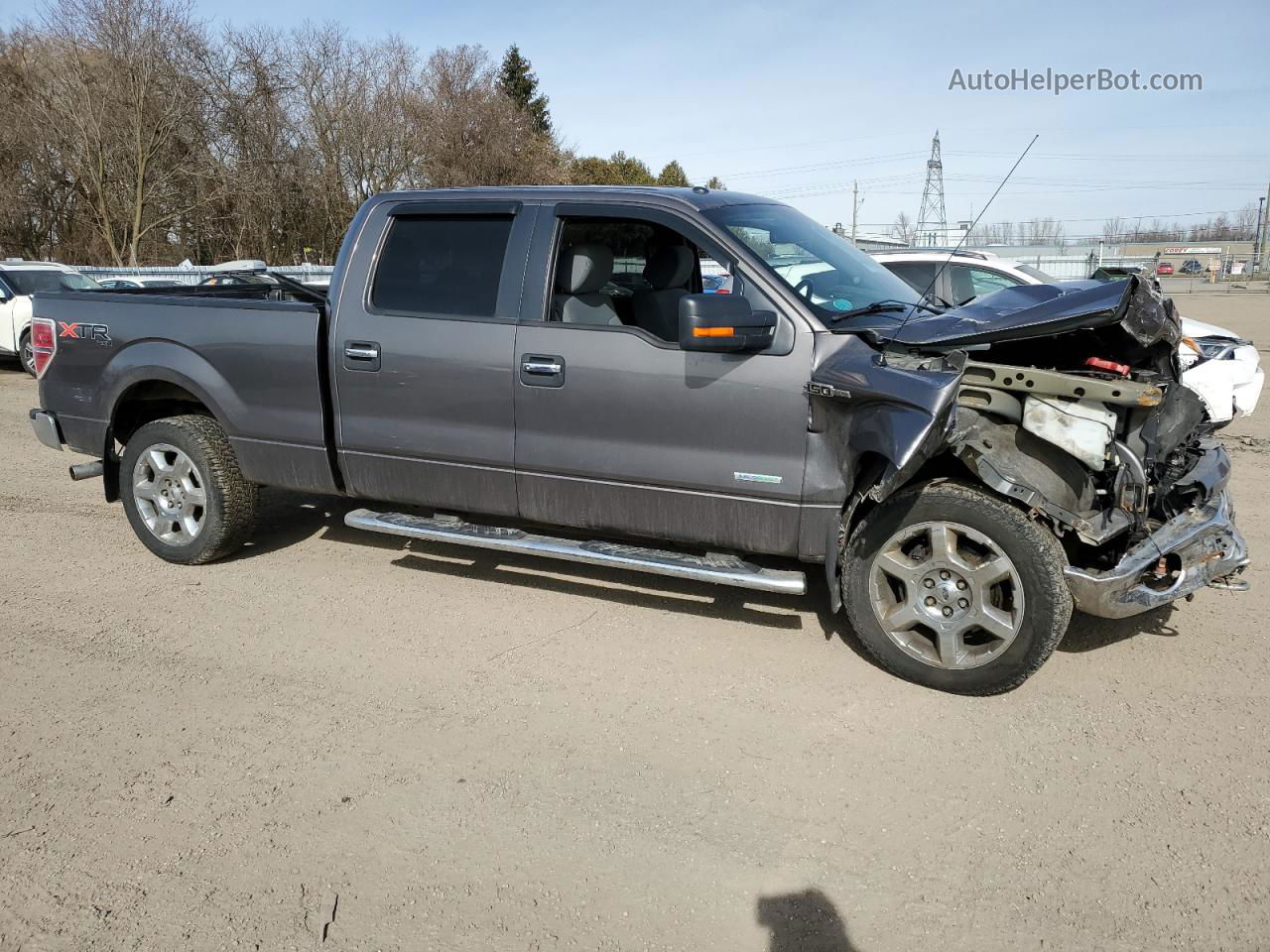 2014 Ford F150 Supercrew Gray vin: 1FTFW1ET7EFC54584