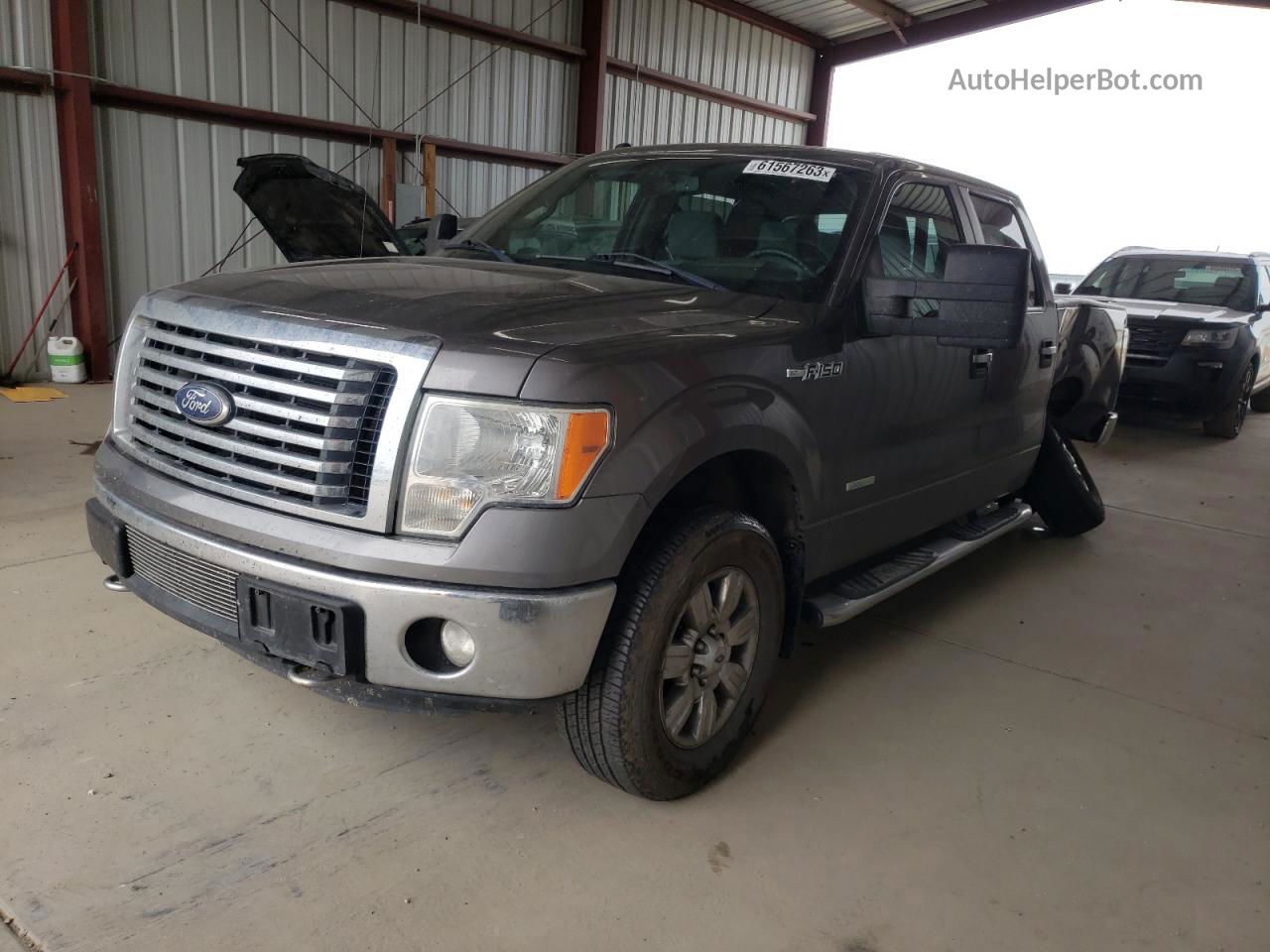 2011 Ford F150 Supercrew Gray vin: 1FTFW1ET8BFC88819