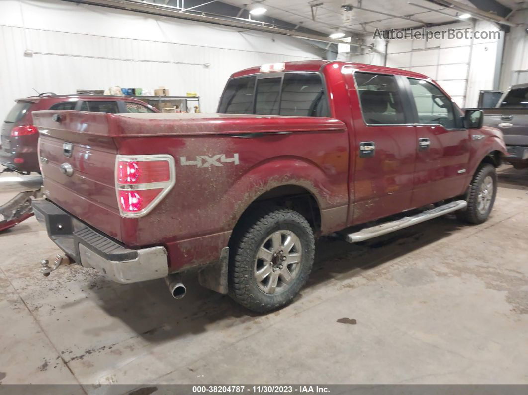 2014 Ford F-150 Xlt Maroon vin: 1FTFW1ET8EFC34053