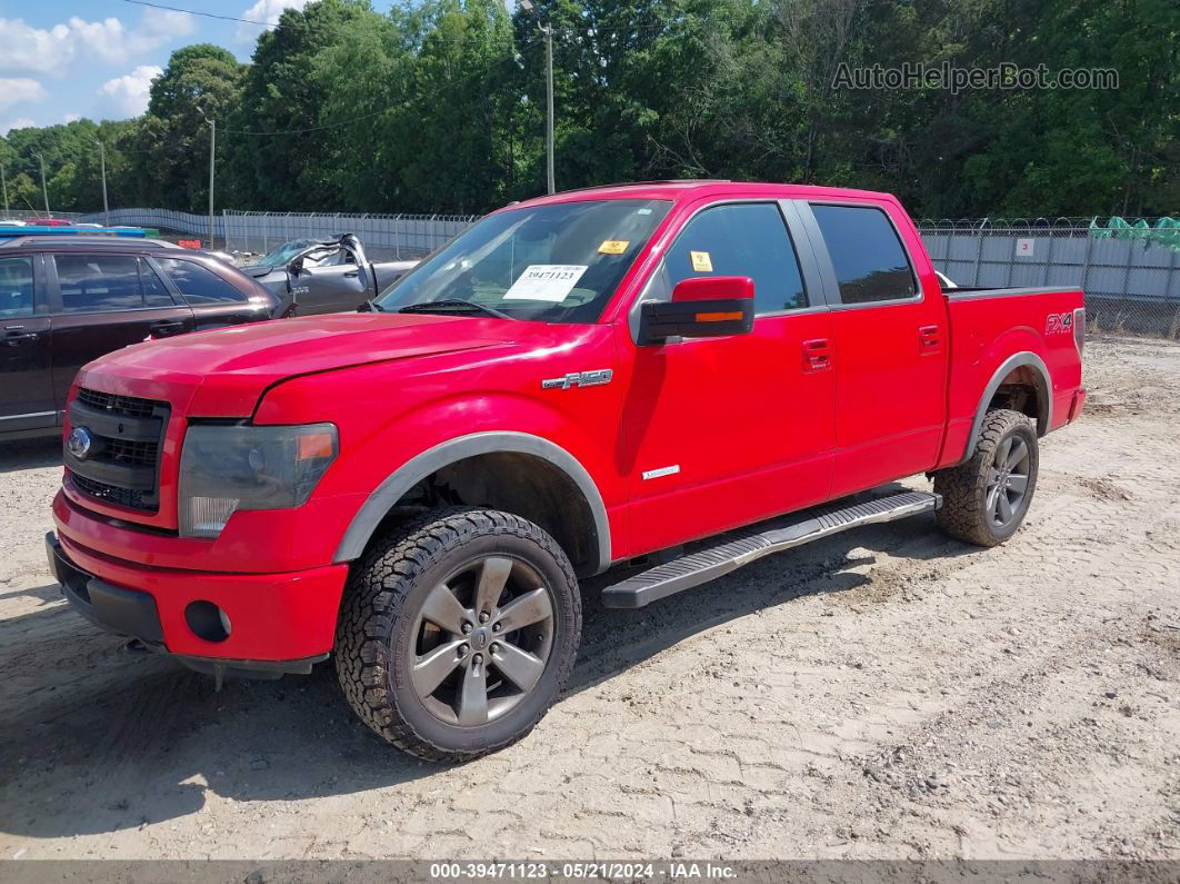 2014 Ford F-150 Fx4 Red vin: 1FTFW1ET8EKD49341