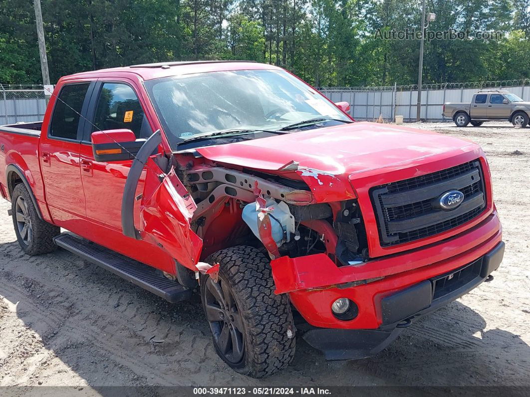 2014 Ford F-150 Fx4 Red vin: 1FTFW1ET8EKD49341