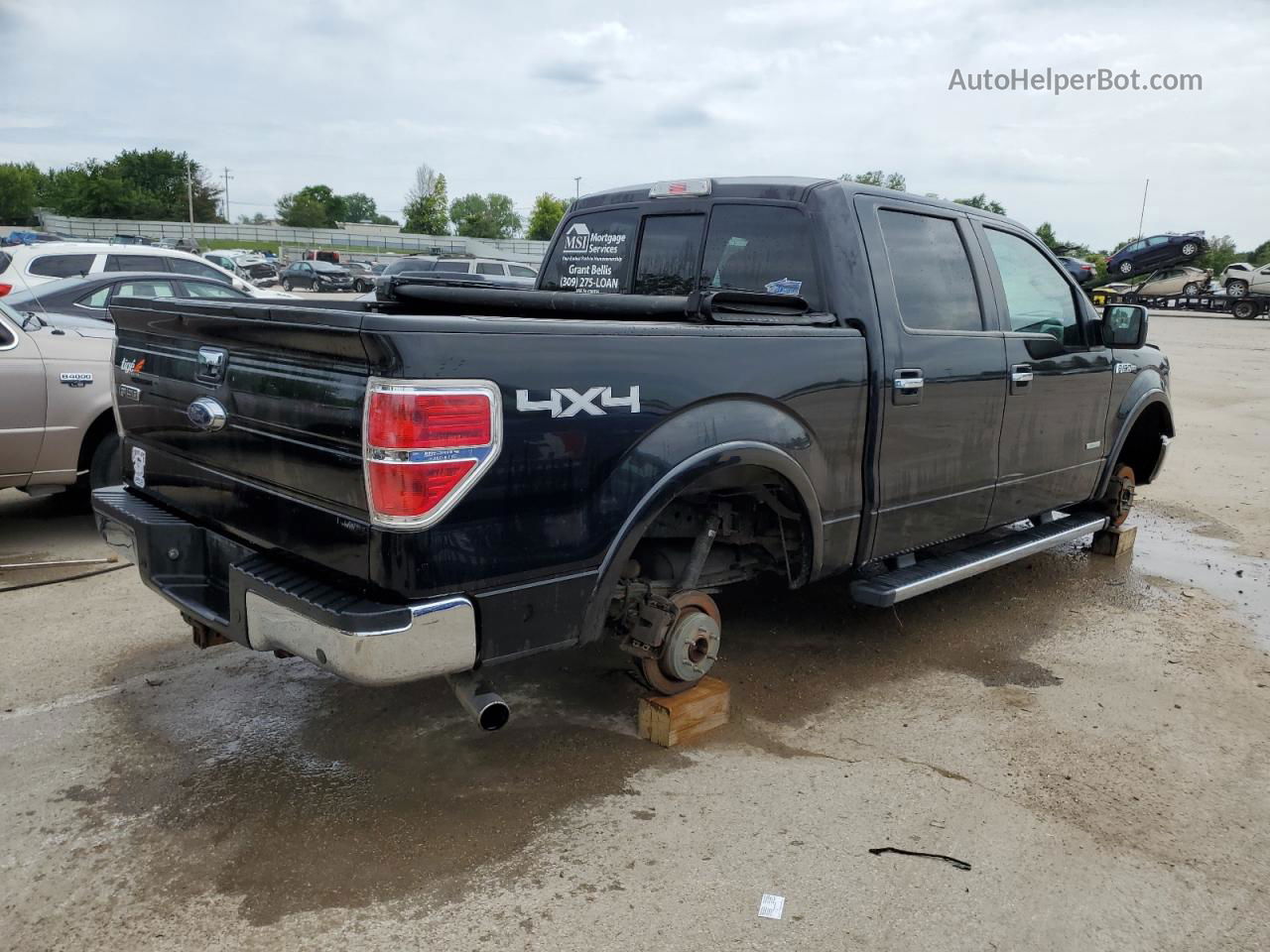 2014 Ford F150 Supercrew Black vin: 1FTFW1ET8EKE69849