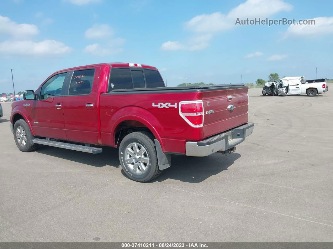 2014 Ford F-150 Lariat Red vin: 1FTFW1ET8EKE91317