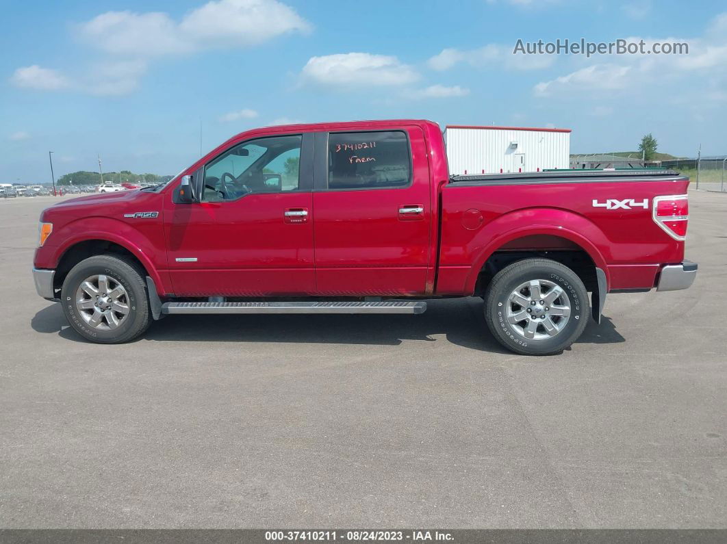 2014 Ford F-150 Lariat Red vin: 1FTFW1ET8EKE91317