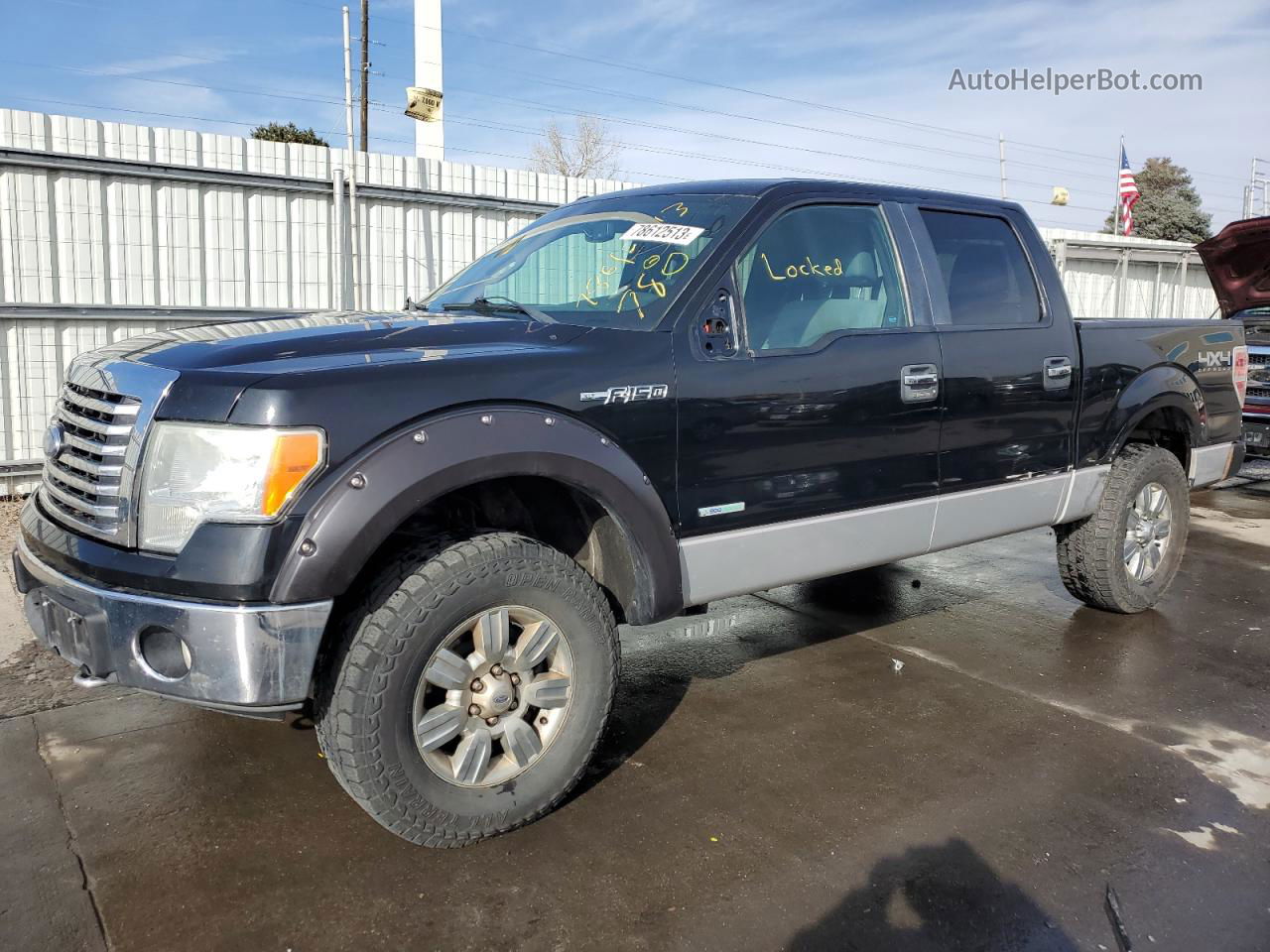 2011 Ford F150 Supercrew Black vin: 1FTFW1ET9BKE09476