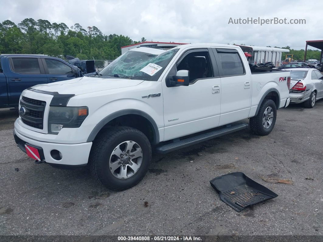 2014 Ford F-150 Fx4 White vin: 1FTFW1ET9EFB94646