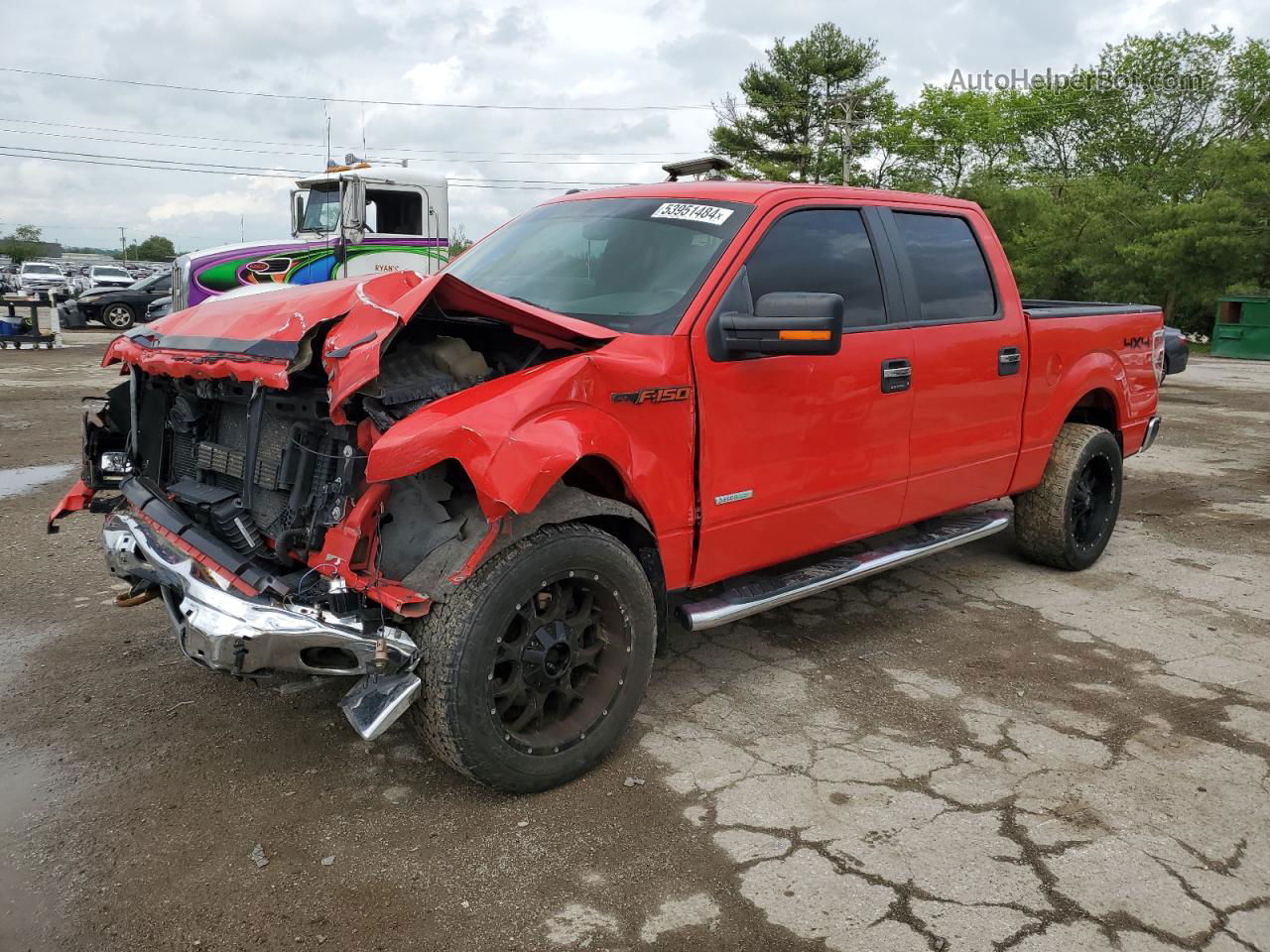 2014 Ford F150 Supercrew Red vin: 1FTFW1ET9EKD24321