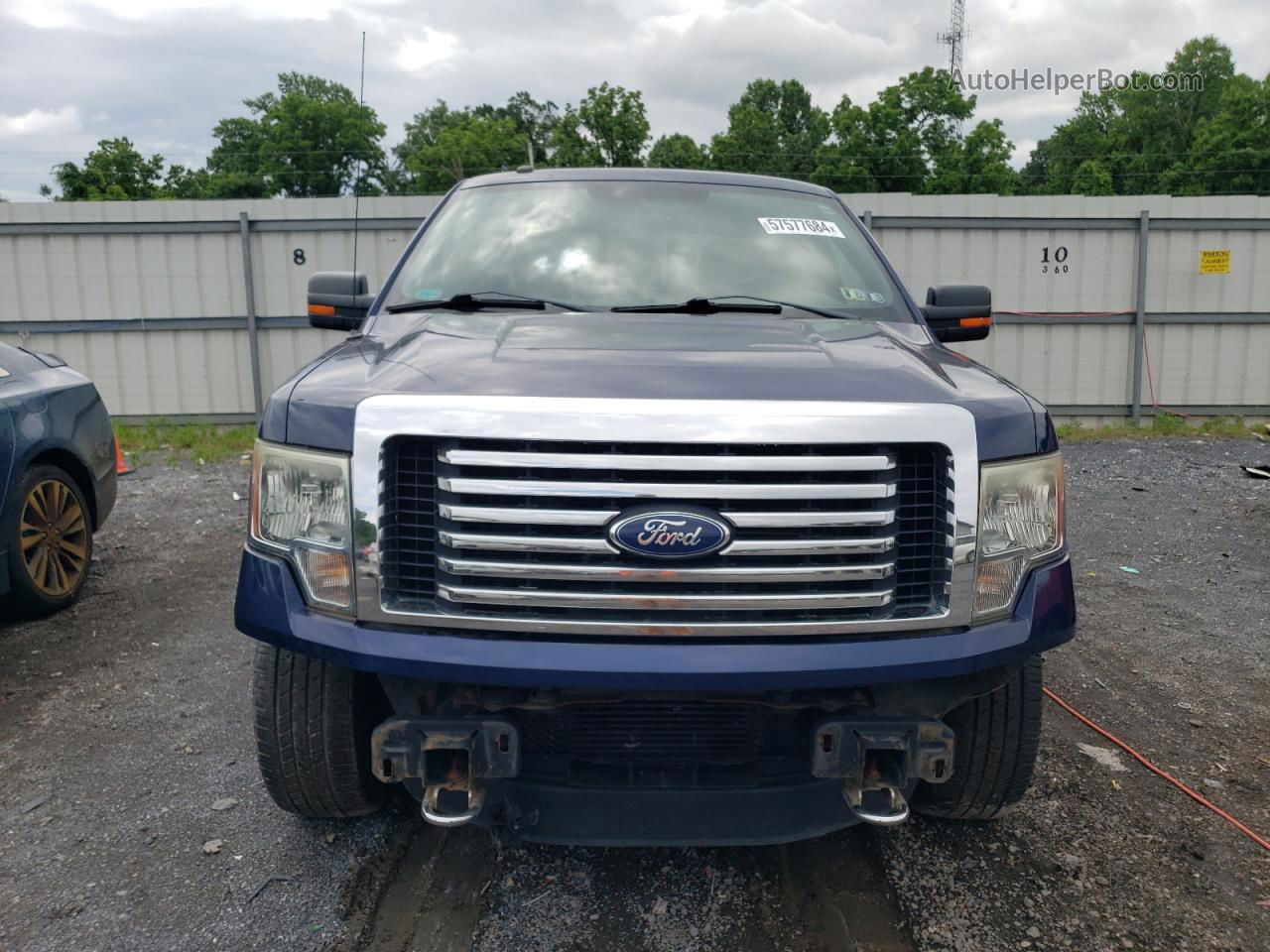 2011 Ford F150 Supercrew Blue vin: 1FTFW1ETXBFB82842