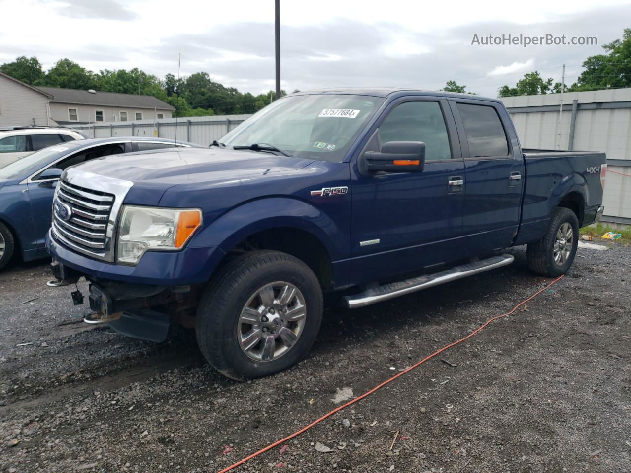 2011 Ford F150 Supercrew Blue vin: 1FTFW1ETXBFB82842