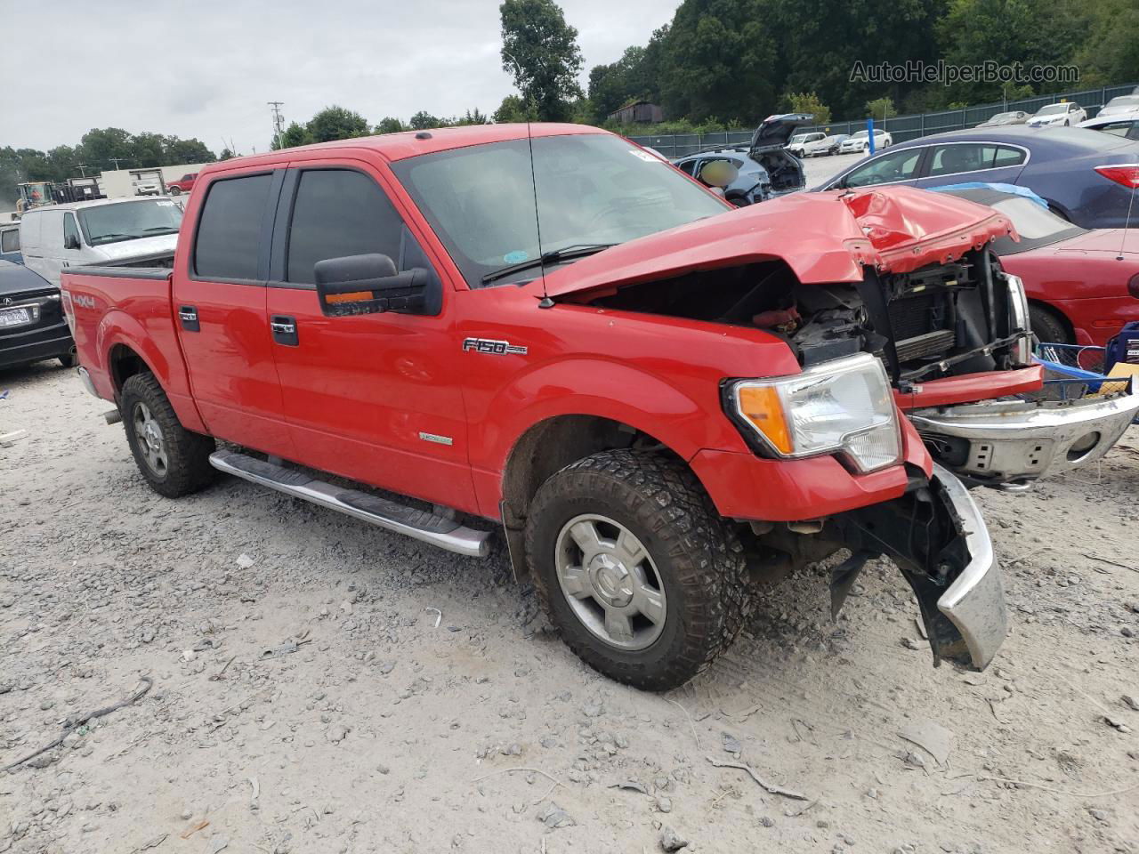 2011 Ford F150 Supercrew Red vin: 1FTFW1ETXBFC47849