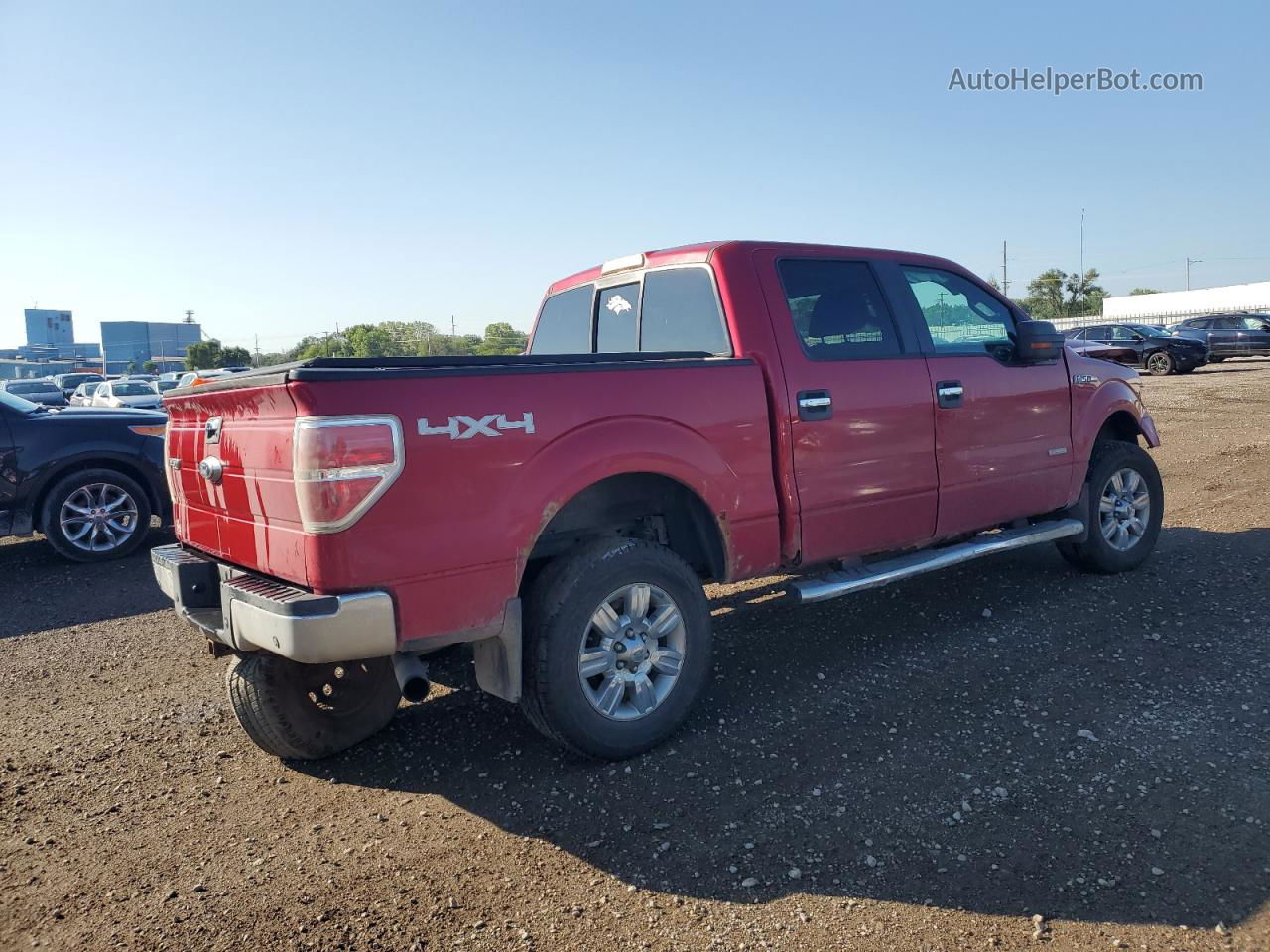 2011 Ford F150 Supercrew Красный vin: 1FTFW1ETXBKE09678