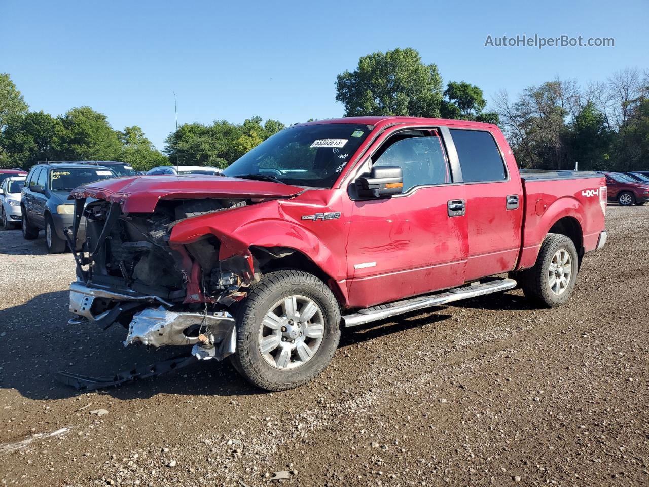 2011 Ford F150 Supercrew Red vin: 1FTFW1ETXBKE09678